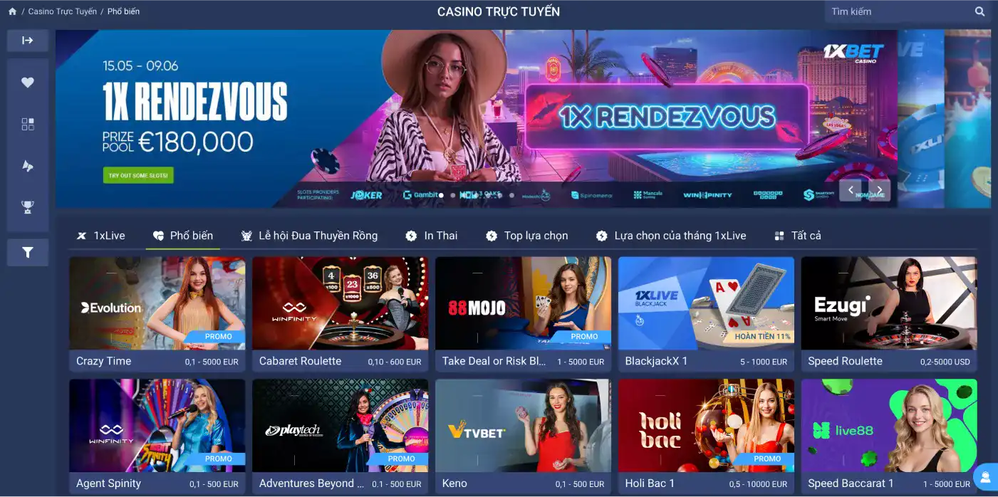 1xbet chơi slot, baccarat, bóng đá và hơn thế nữa